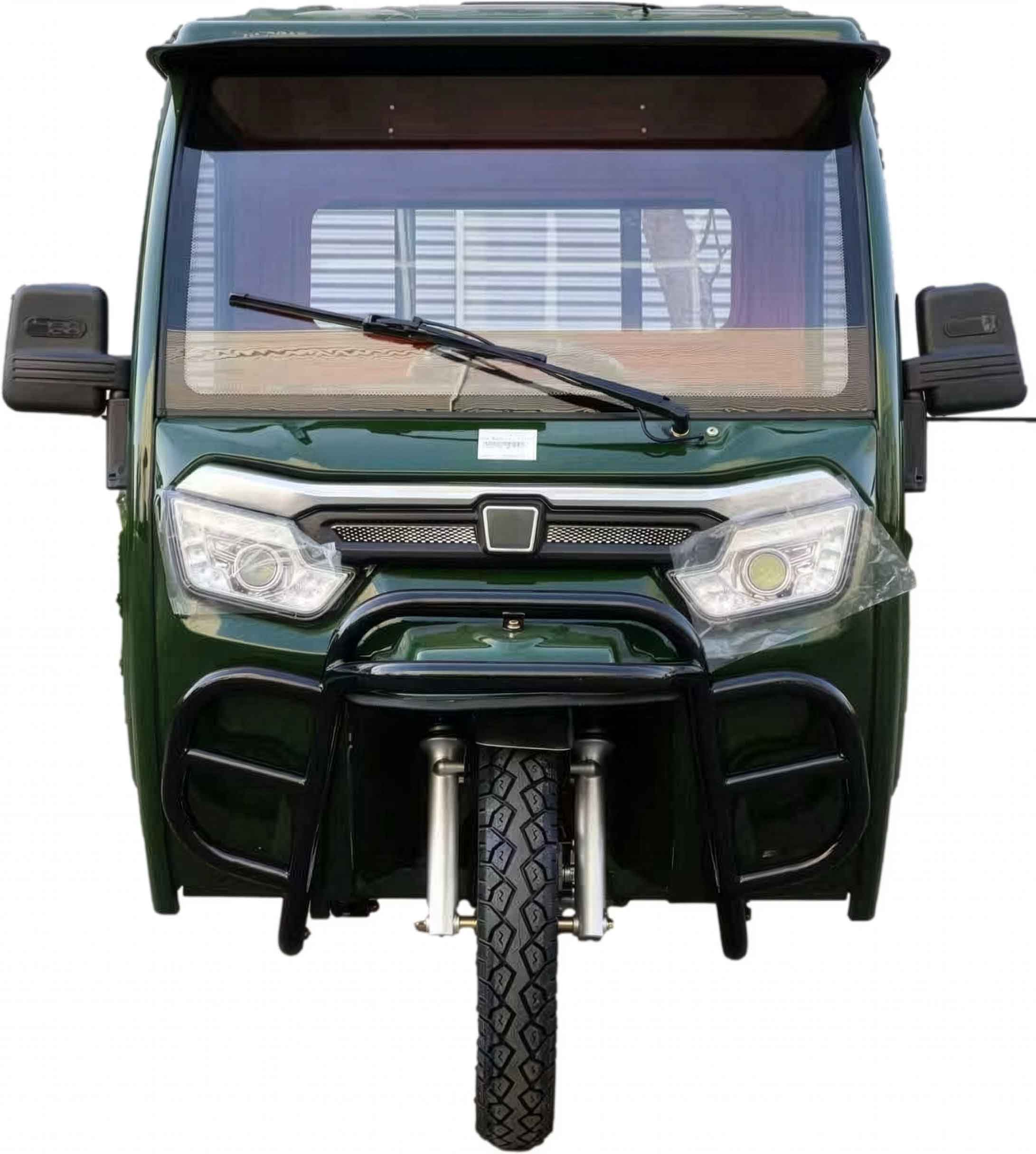 RocknBikes Cargo KH6 Elektro-Dreirad mit Kippmulde und Kabine von Vorne