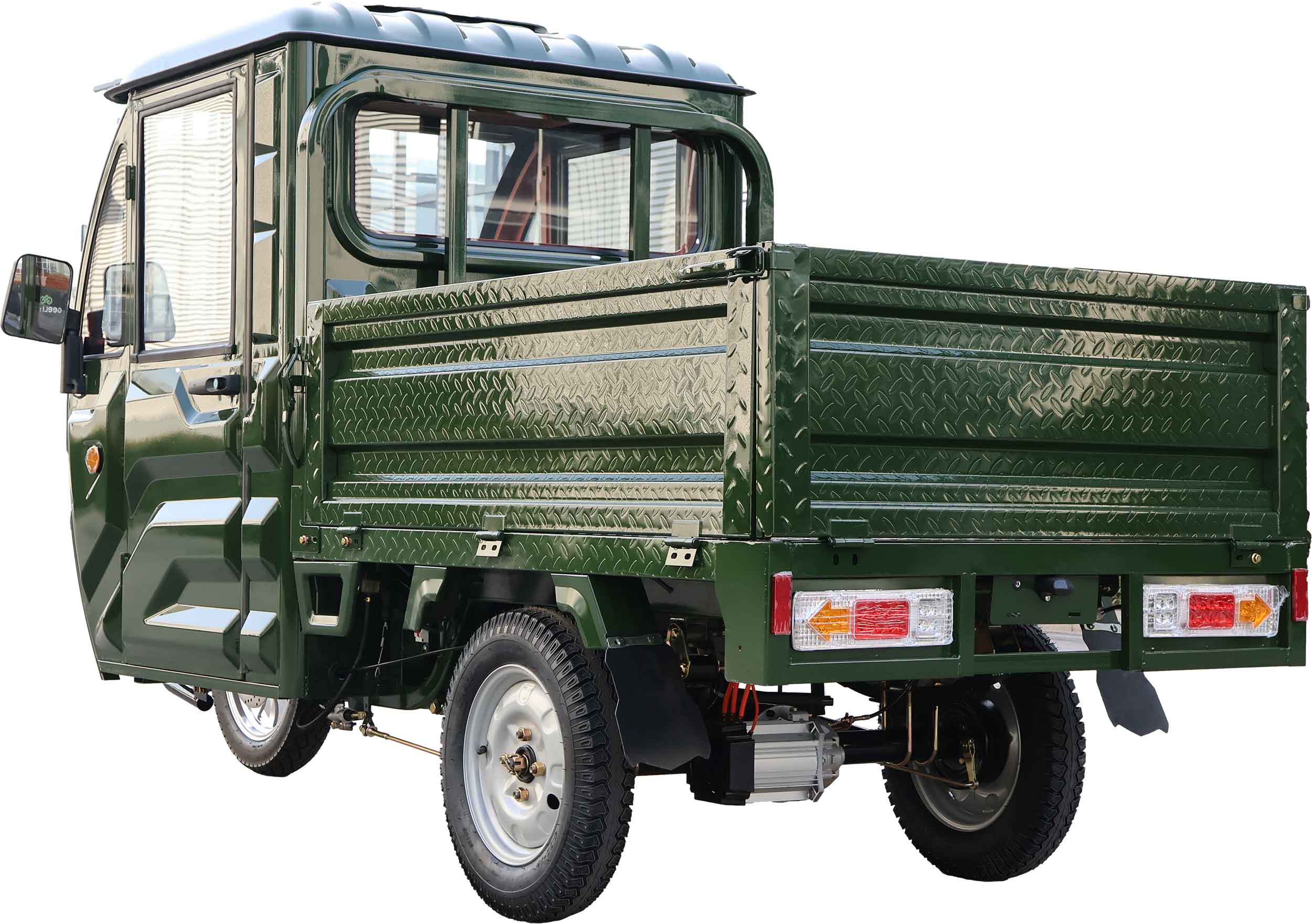 RocknBikes Cargo KH6 Elektro-Dreirad mit Kippmulde und Kabine Hinten Links