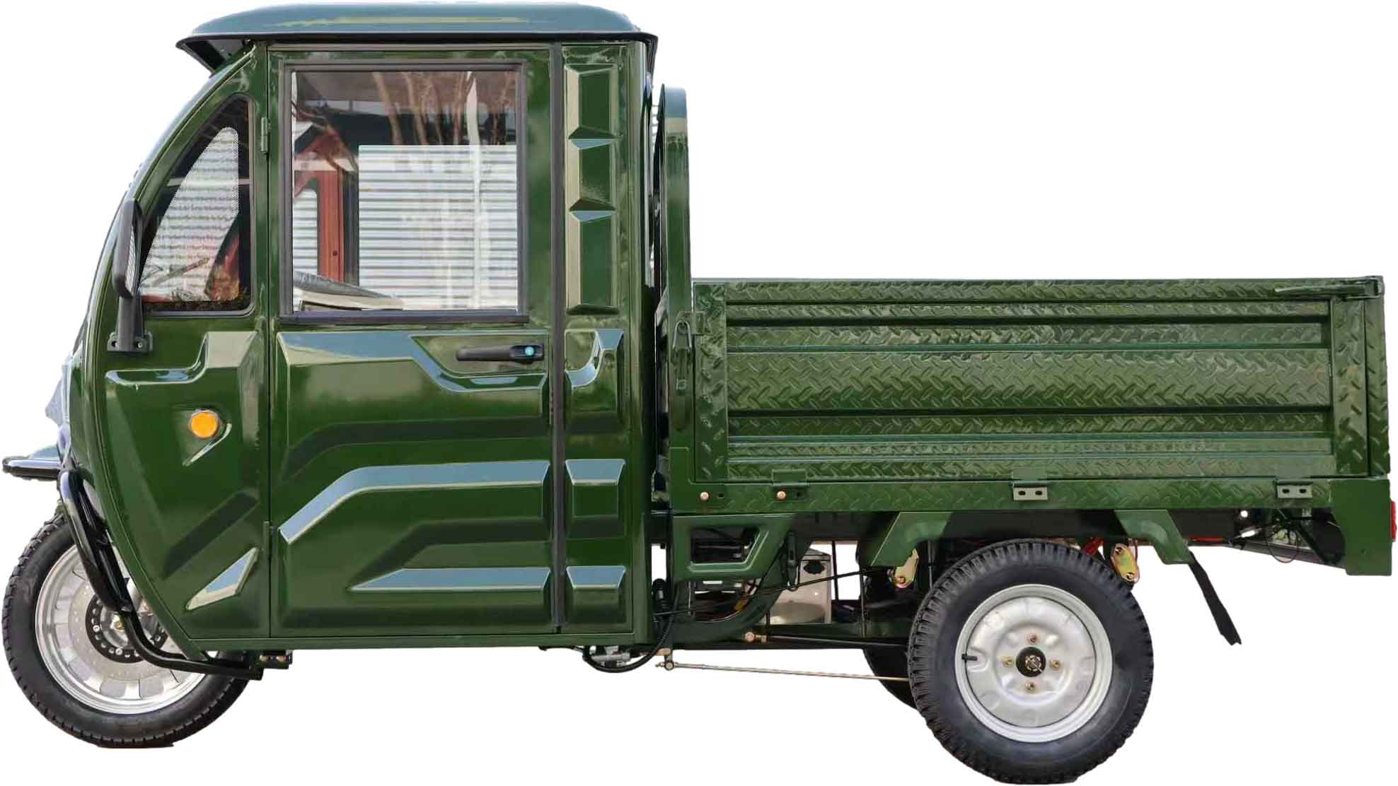 RocknBikes Cargo KH6 Elektro-Dreirad mit Kippmulde und Kabine Seite Links