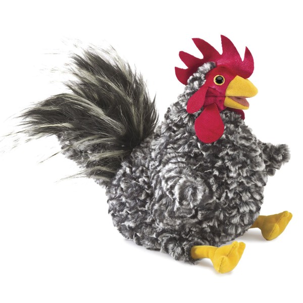 Barred Rock Rooster/Hahn Folkmanis Handpuppe 3189